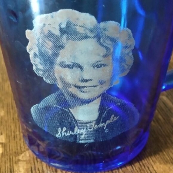 Shirley Temple Vintage Blue Milk Pitcher - Picture 2 of 7